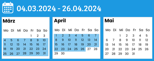 Kalender SEO und Content Optimierung März bis Mai