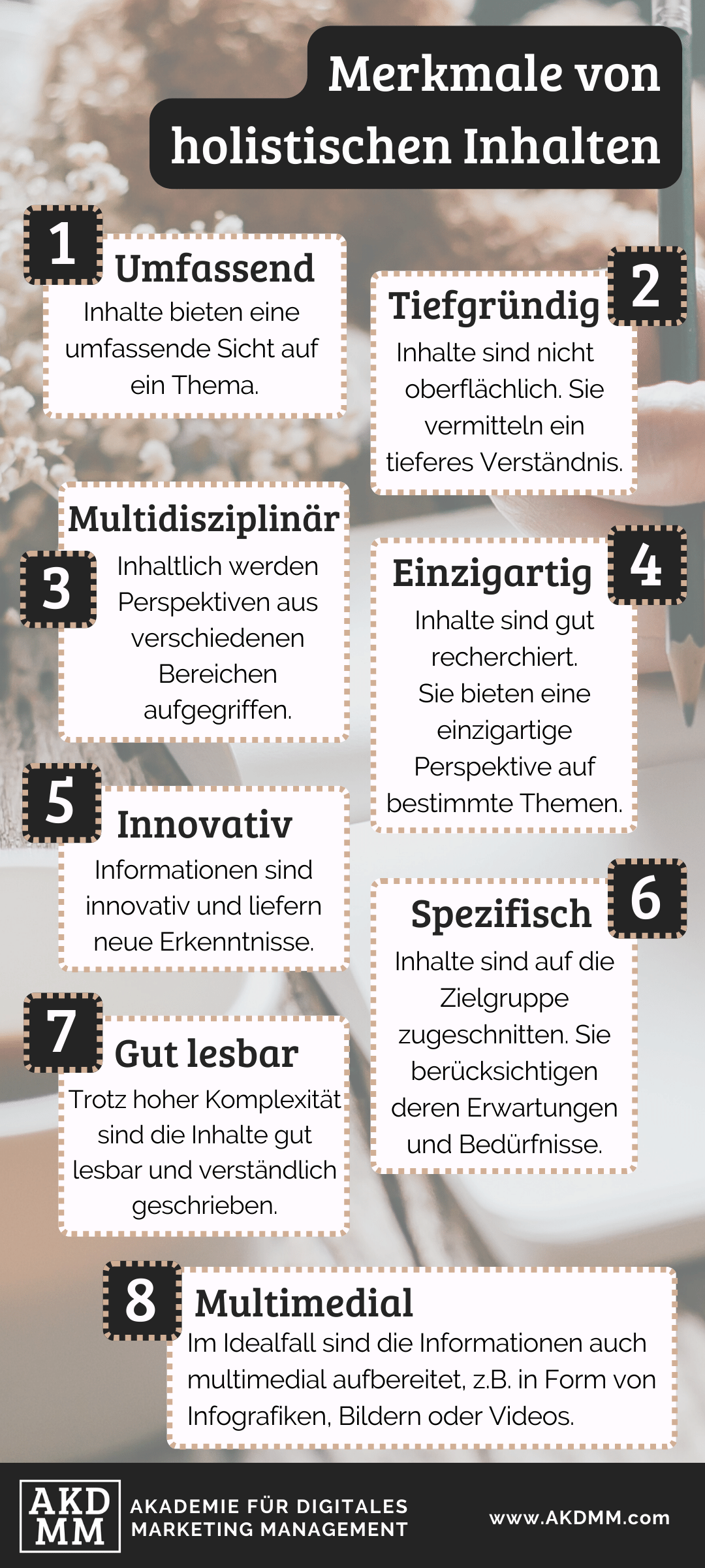 Merkmale von holistischem Content
